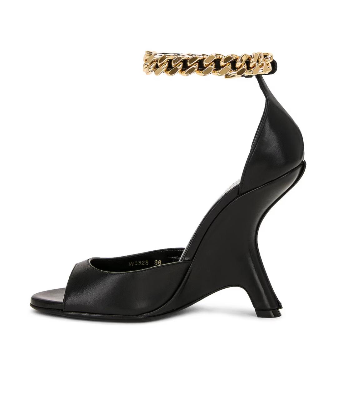 TOM FORD Черные кожаные босоножки, фото 3