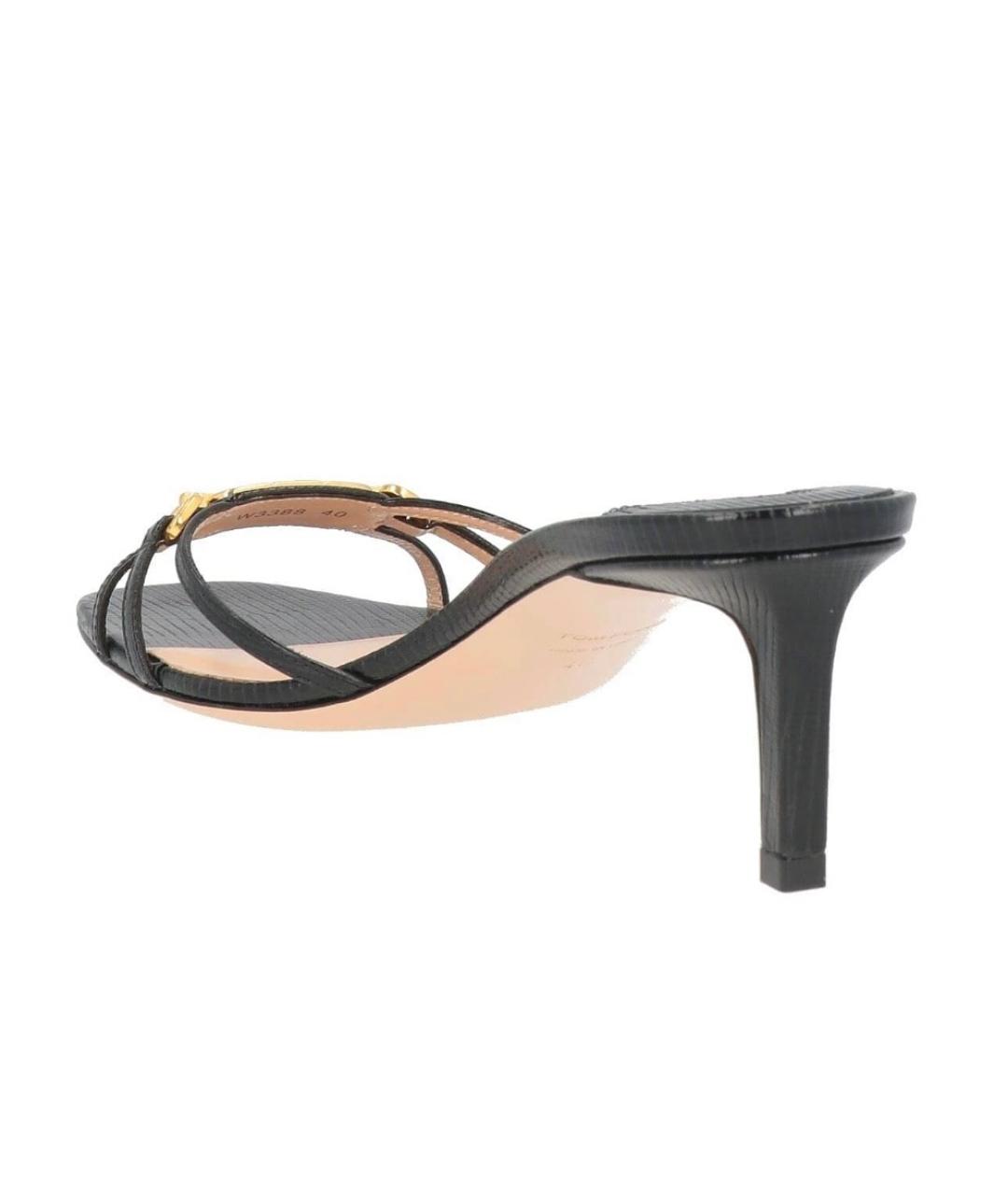 TOM FORD Черные кожаные мюли, фото 4