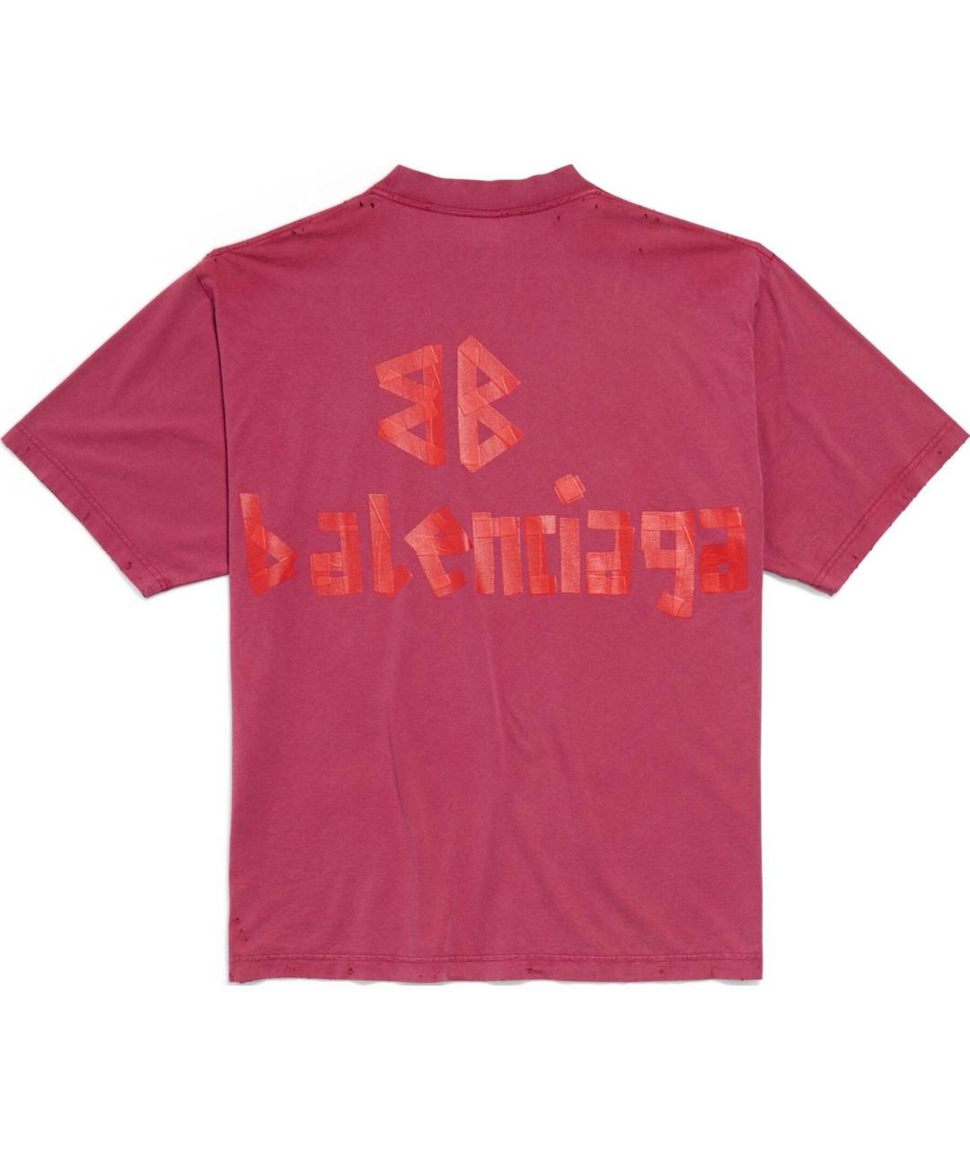 BALENCIAGA Красная футболка, фото 2
