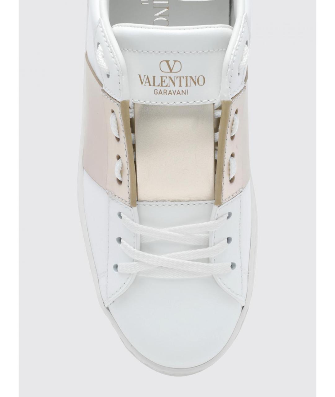VALENTINO Белые кожаные кеды, фото 4