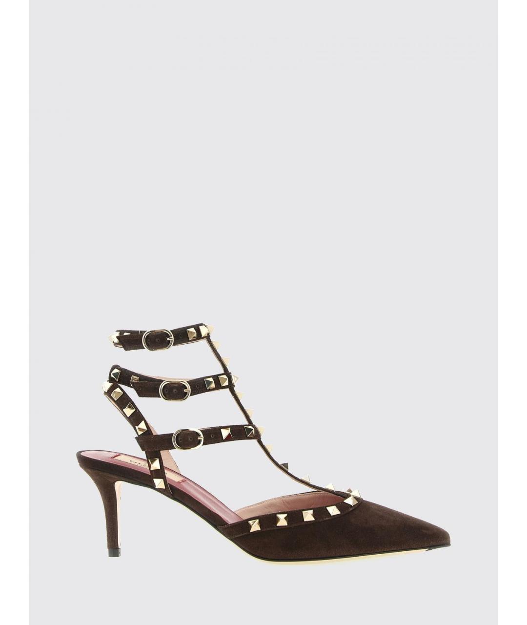 VALENTINO Коричневые кожаные туфли, фото 5