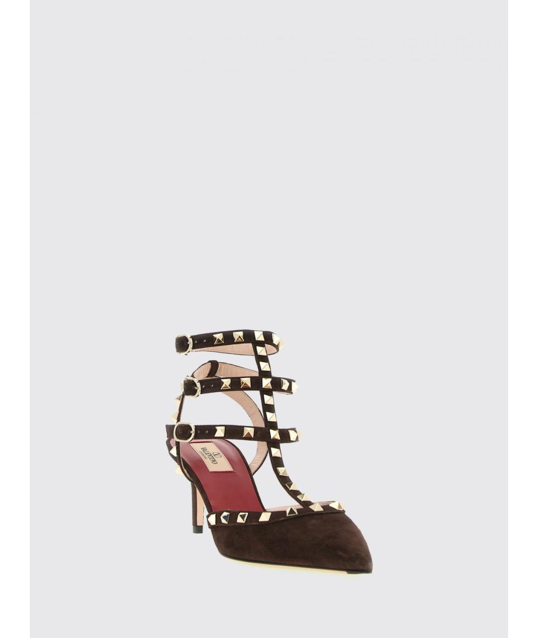 VALENTINO Коричневые кожаные туфли, фото 2