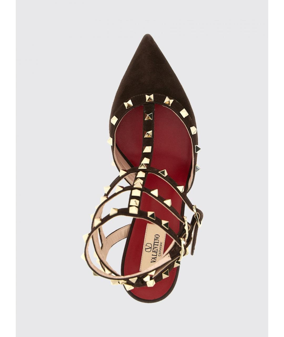 VALENTINO Коричневые кожаные туфли, фото 4