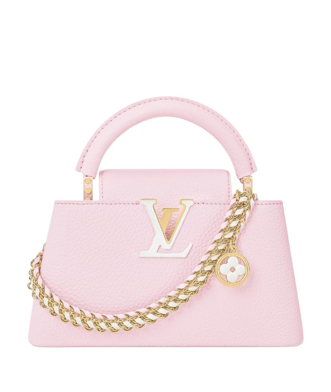 LOUIS VUITTON Розовая кожаная сумка через плечо, фото 1