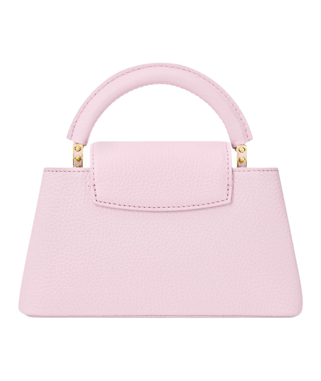 LOUIS VUITTON Розовая кожаная сумка через плечо, фото 3