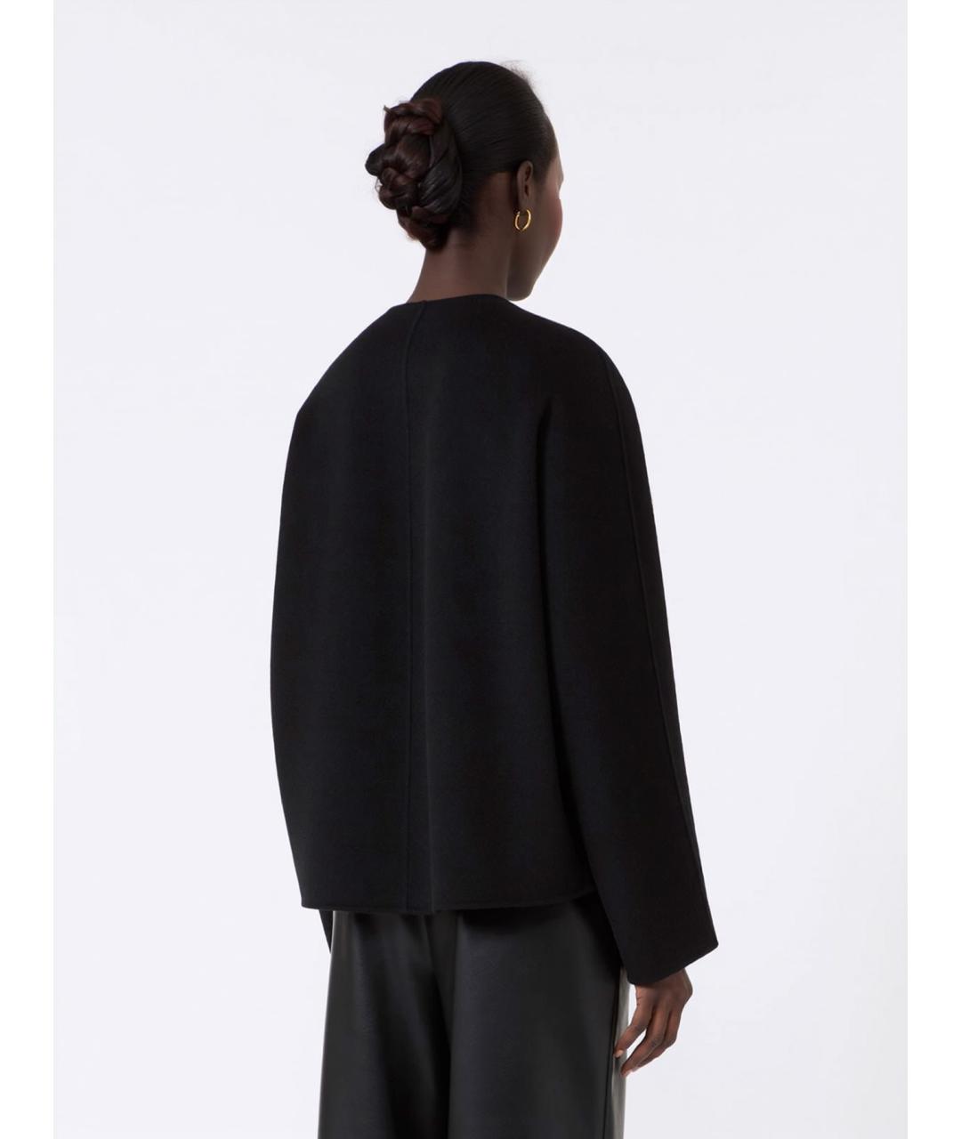 'S MAX MARA Черная шерстяная куртка, фото 4
