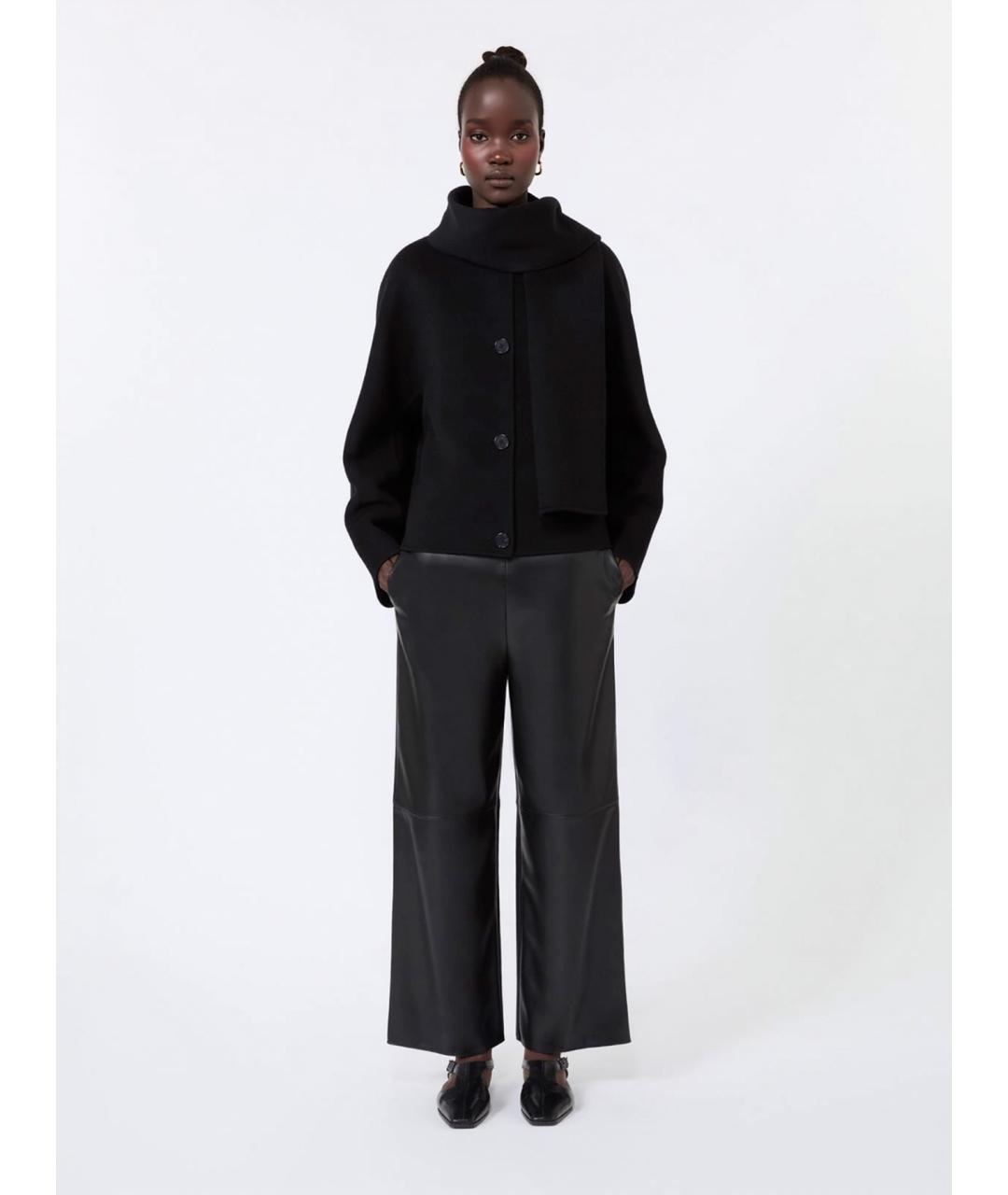 'S MAX MARA Черная шерстяная куртка, фото 2