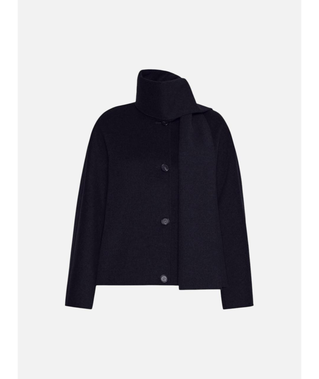 'S MAX MARA Черная шерстяная куртка, фото 6