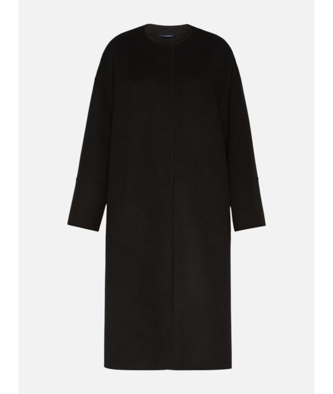 'S MAX MARA Черное шерстяное пальто, фото 6