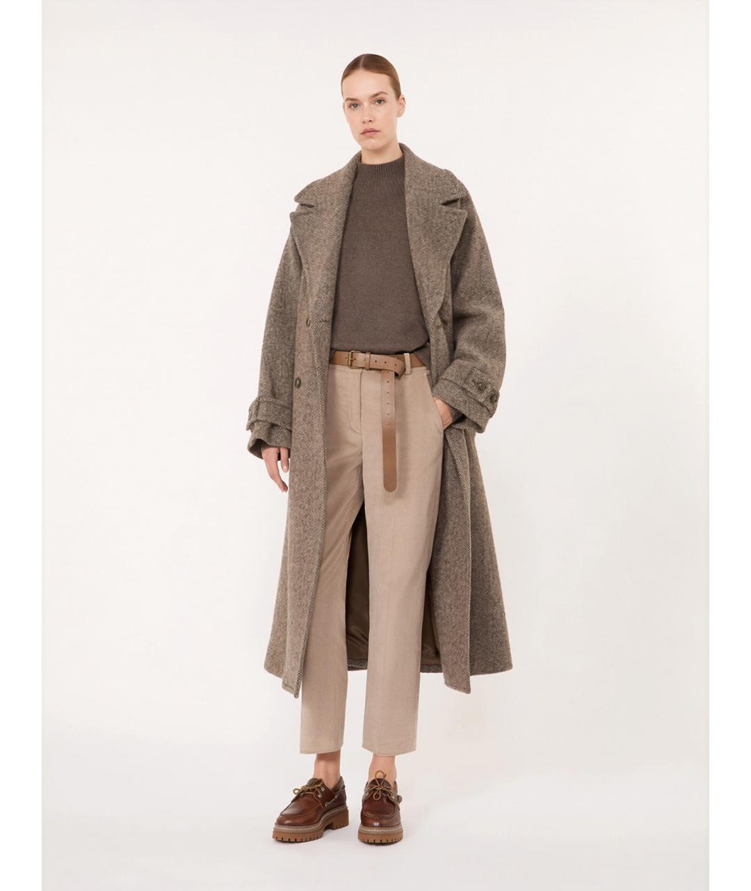 'S MAX MARA Бежевая шерстяная водолазка, фото 4