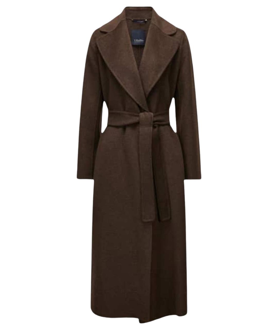 'S MAX MARA Коричневое шерстяное пальто, фото 1