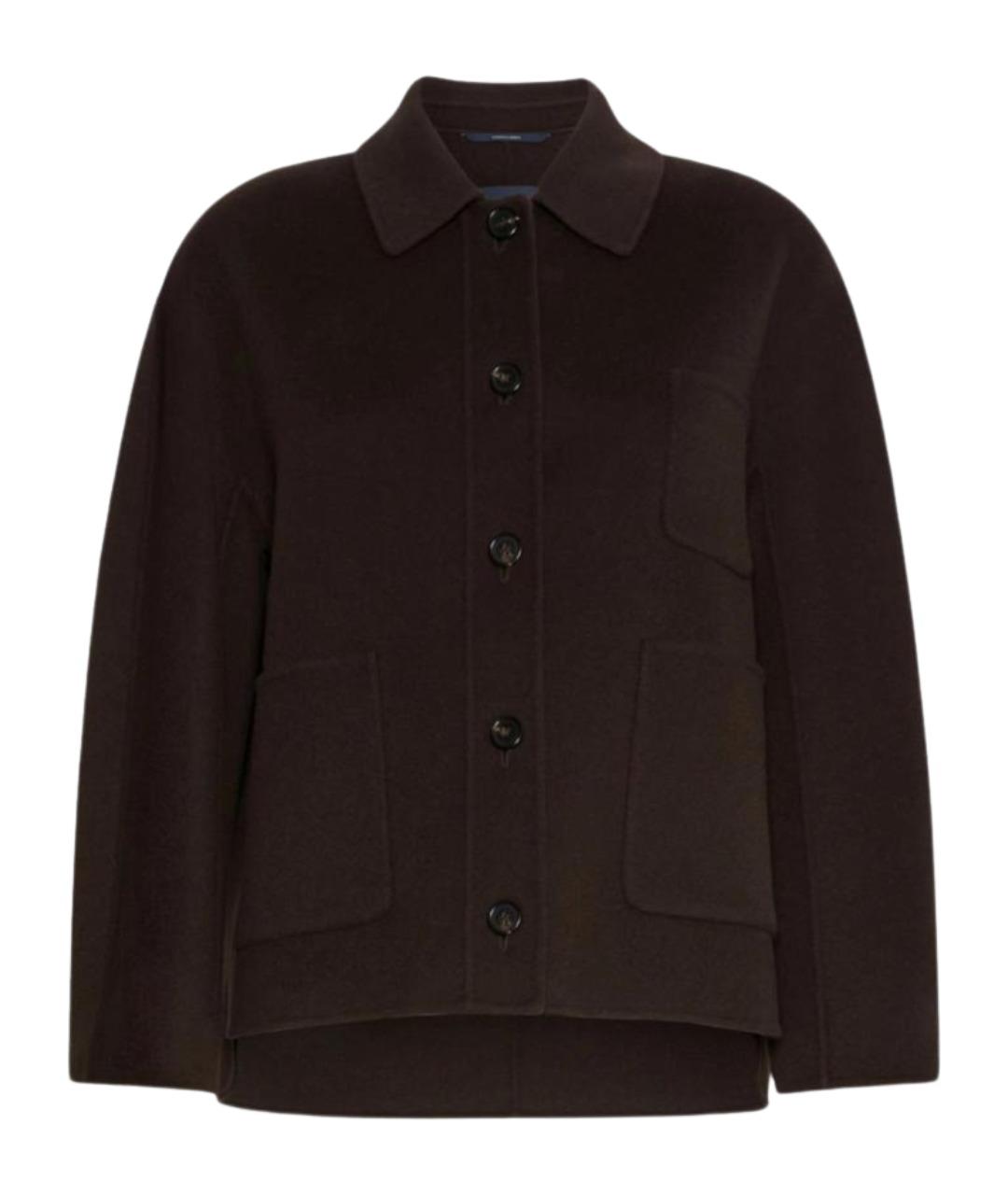 'S MAX MARA Коричневая шерстяная куртка, фото 1