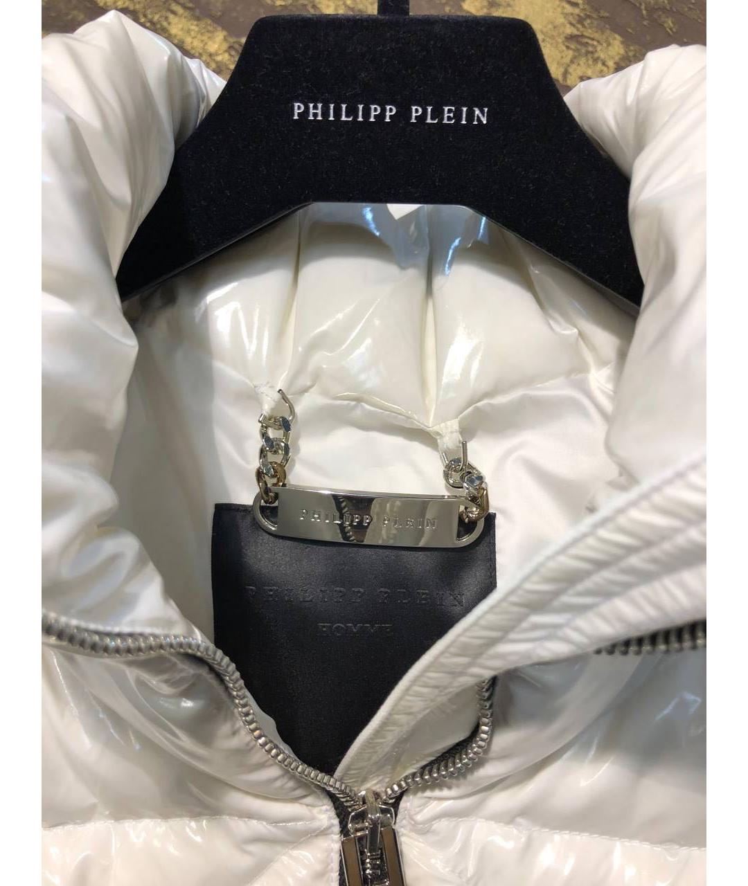 PHILIPP PLEIN Белый полиэстеровый жилет, фото 7