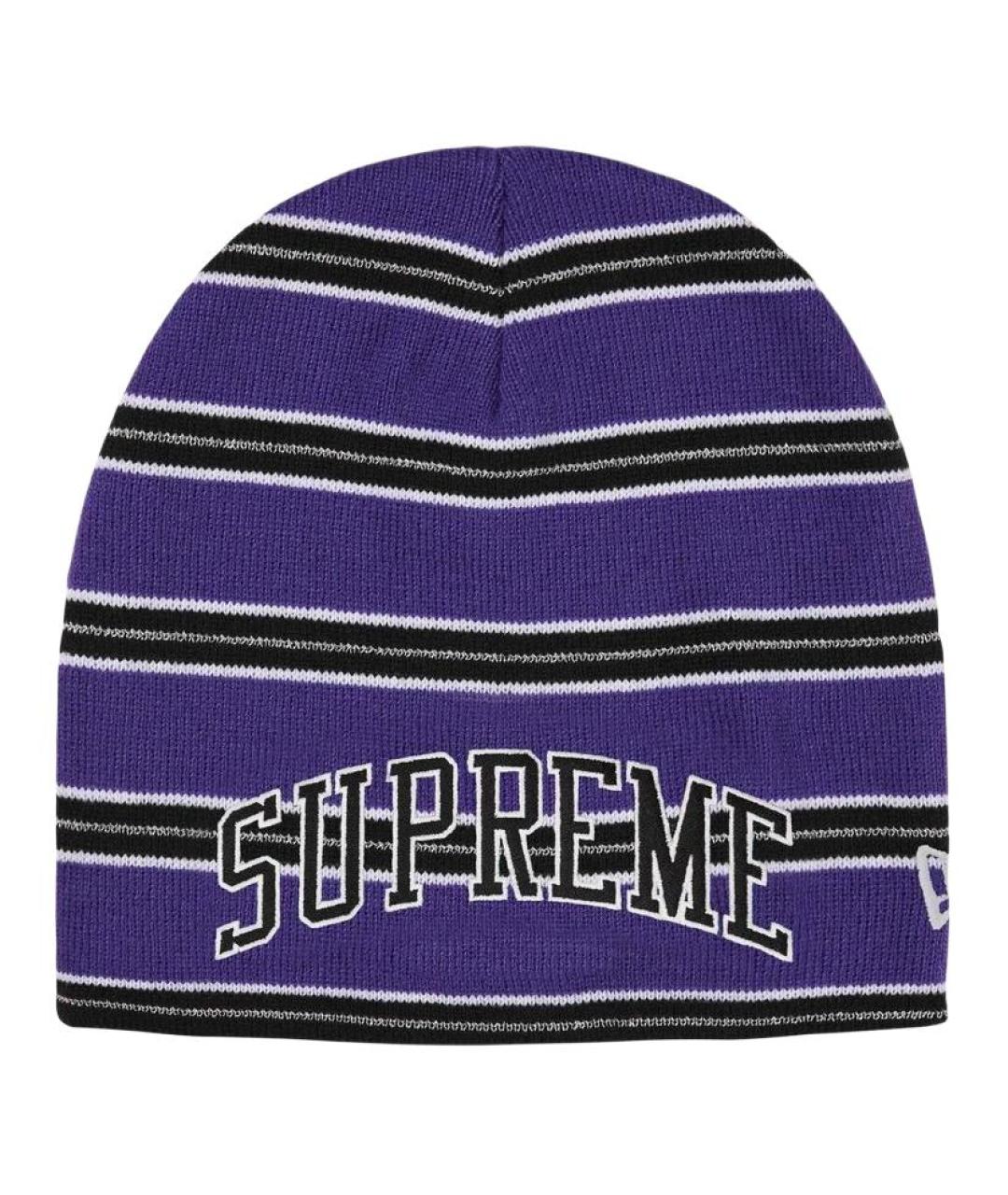 SUPREME Фиолетовая шапка, фото 1