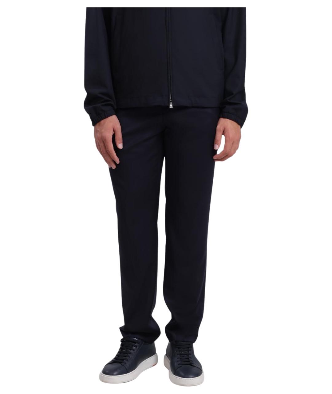 HUGO BOSS Темно-синие повседневные брюки, фото 1