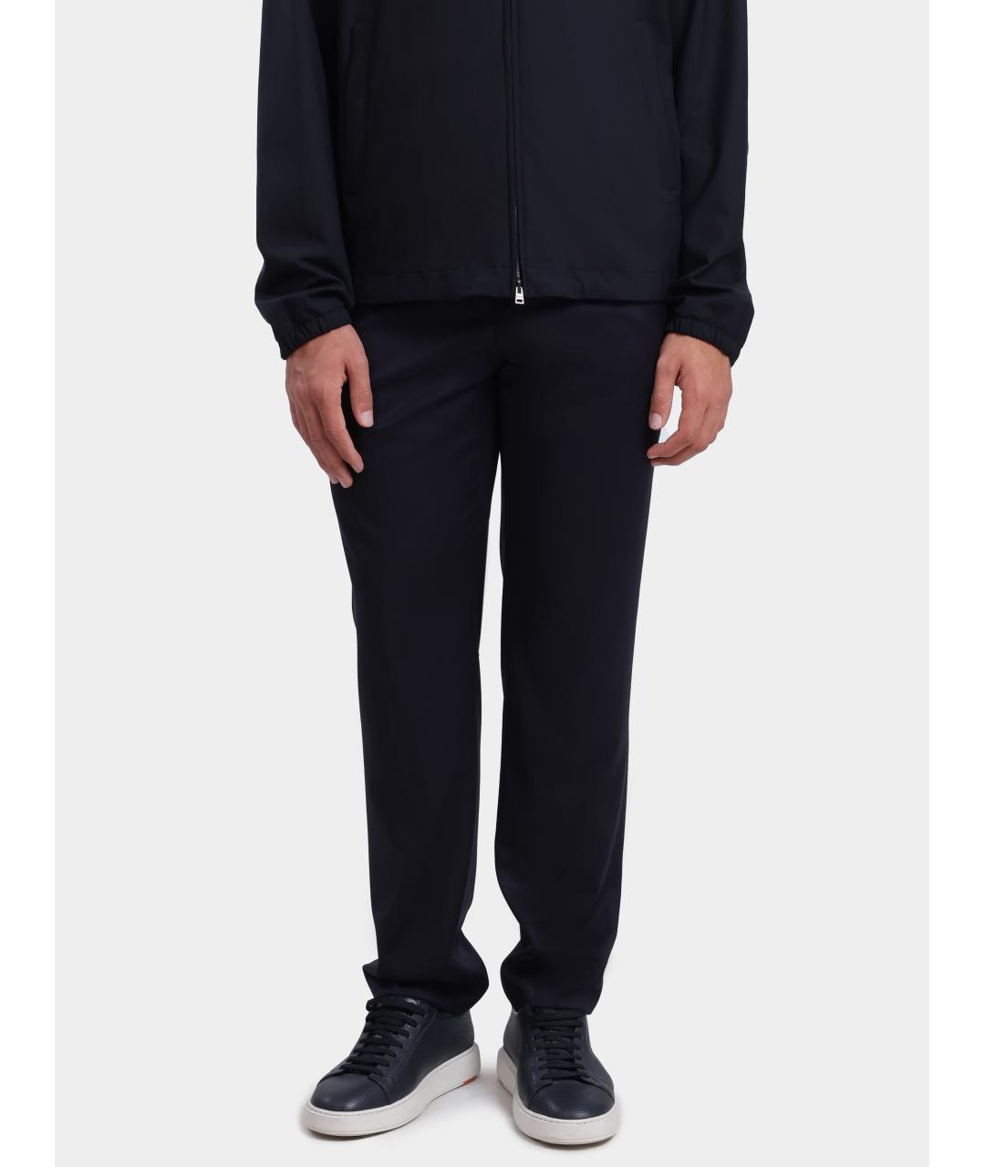 HUGO BOSS Темно-синие повседневные брюки, фото 6