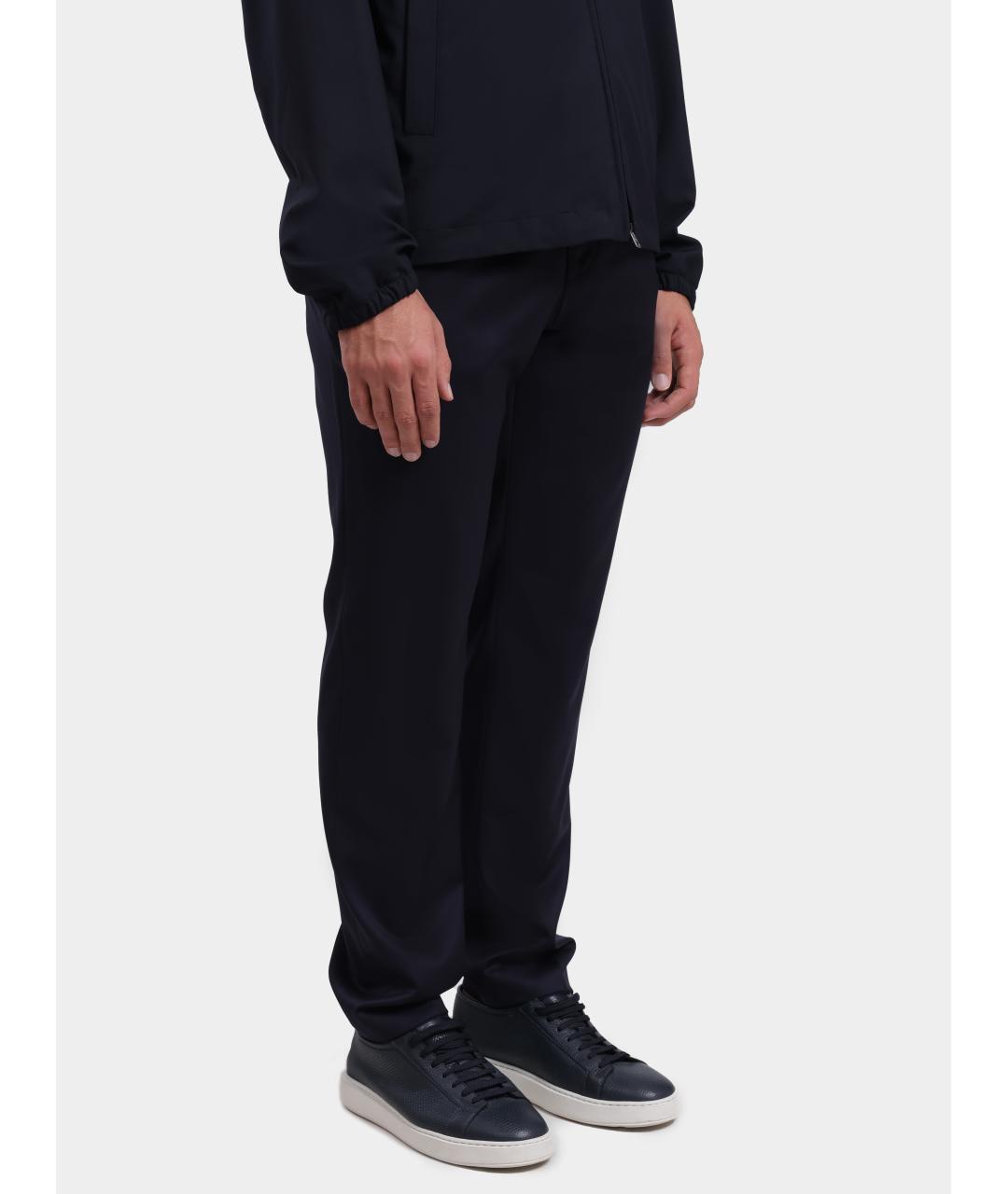 HUGO BOSS Темно-синие повседневные брюки, фото 3