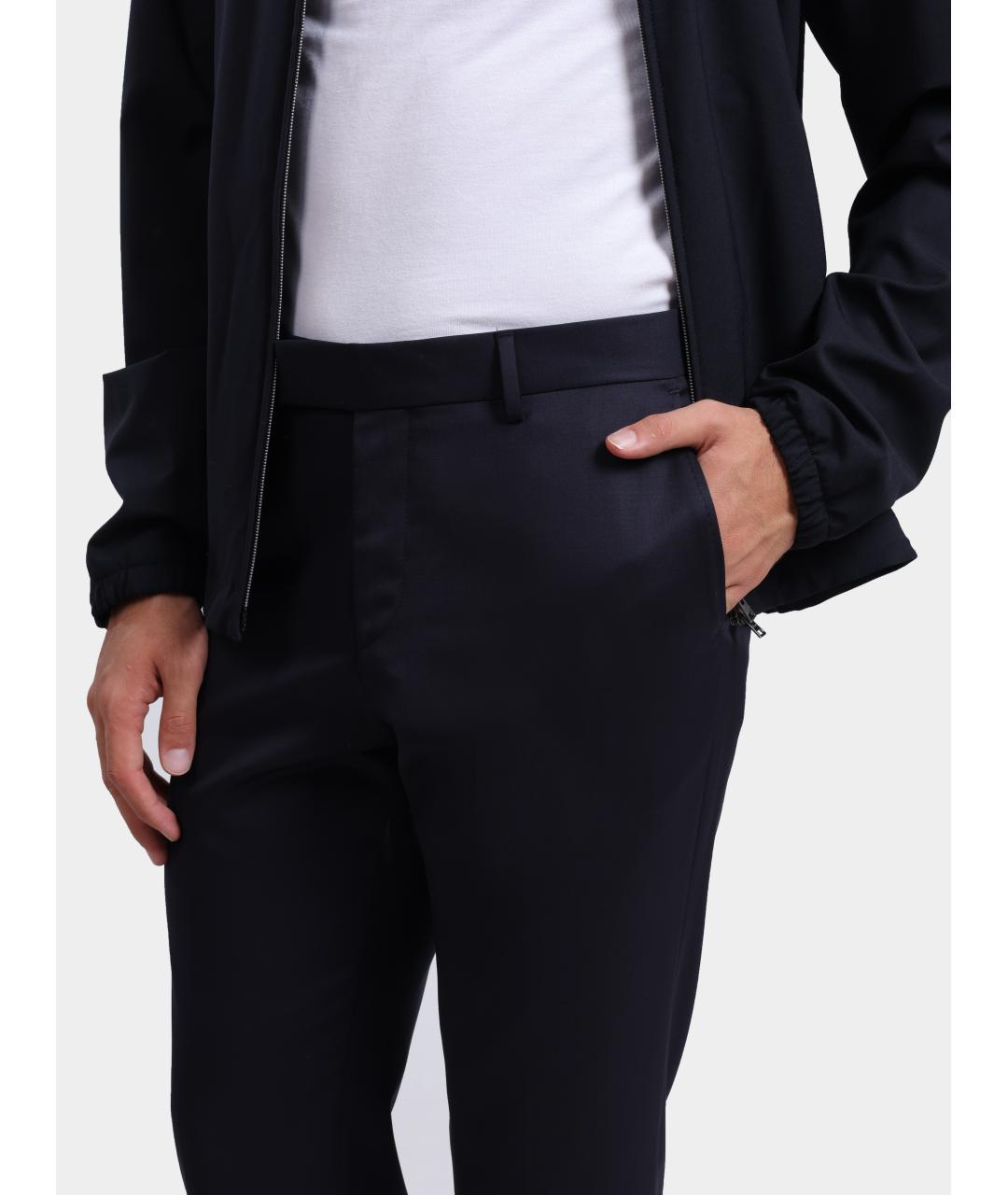 HUGO BOSS Темно-синие повседневные брюки, фото 4