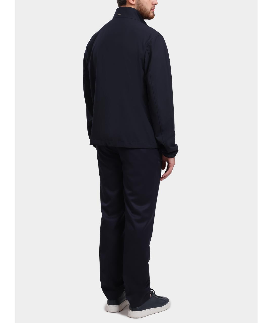 HUGO BOSS Темно-синие повседневные брюки, фото 5