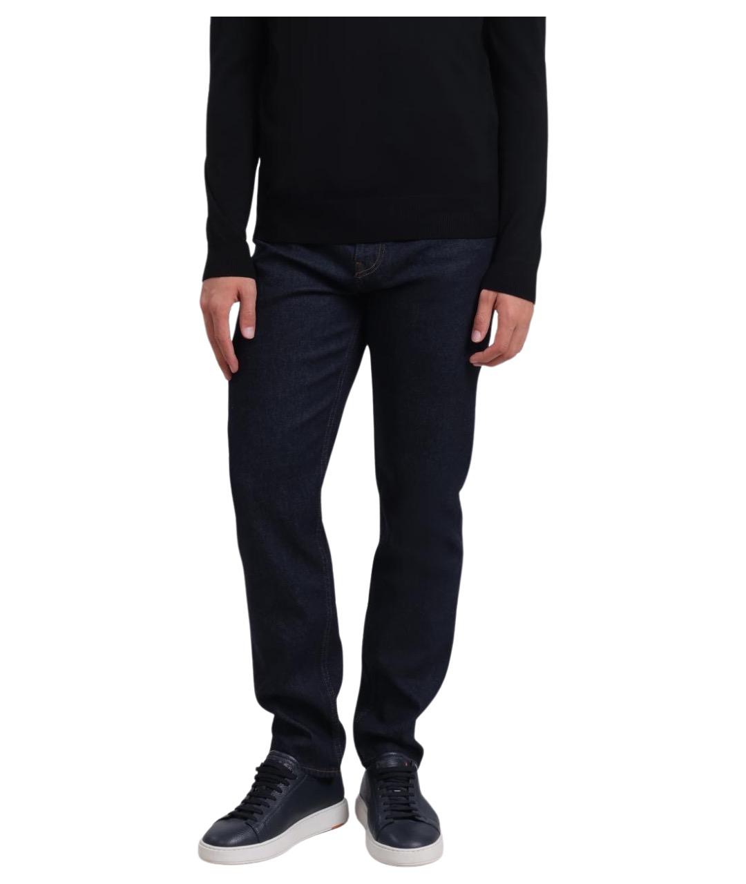 HUGO BOSS Синие прямые джинсы, фото 1