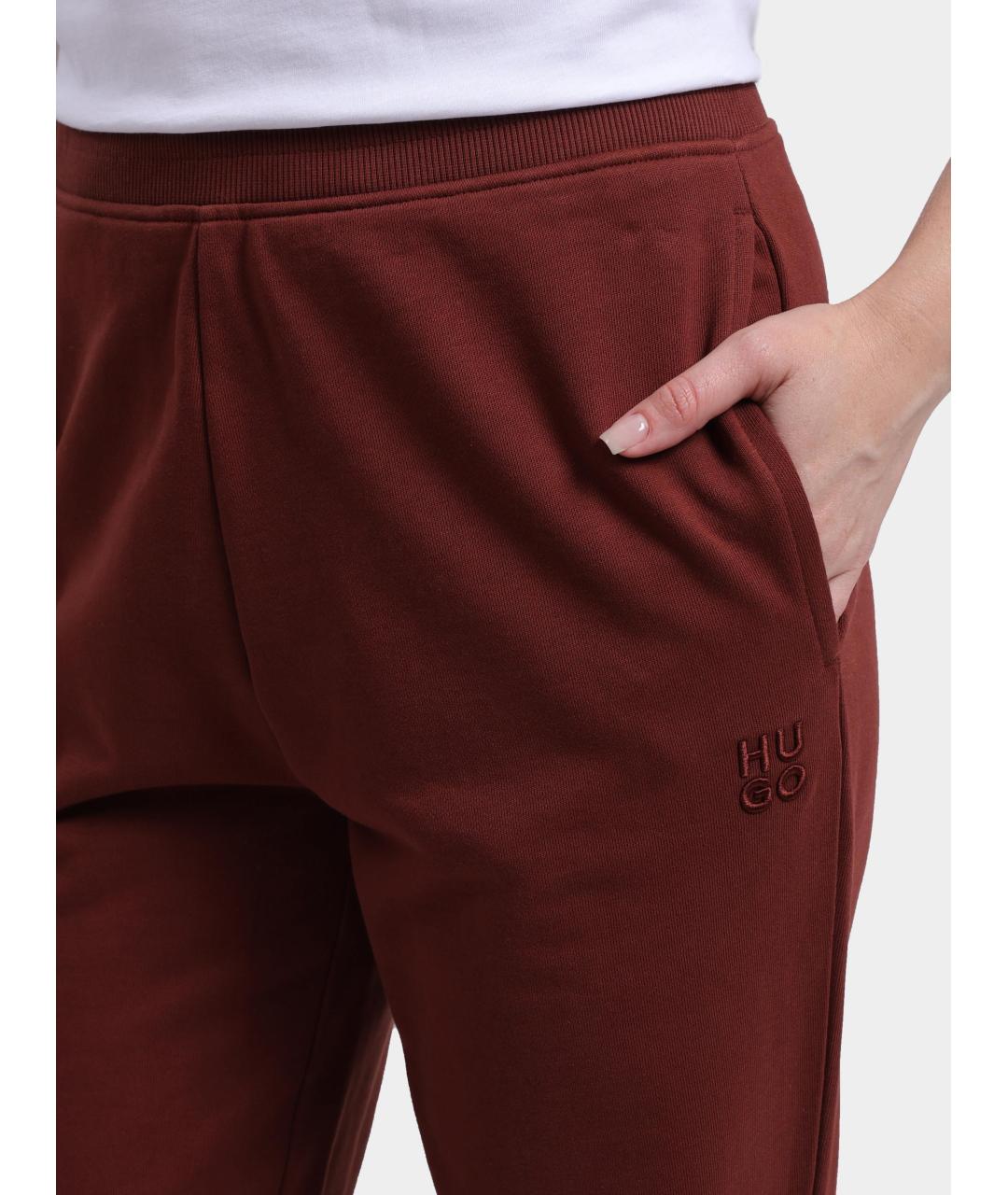 HUGO BOSS Коричневые прямые брюки, фото 4
