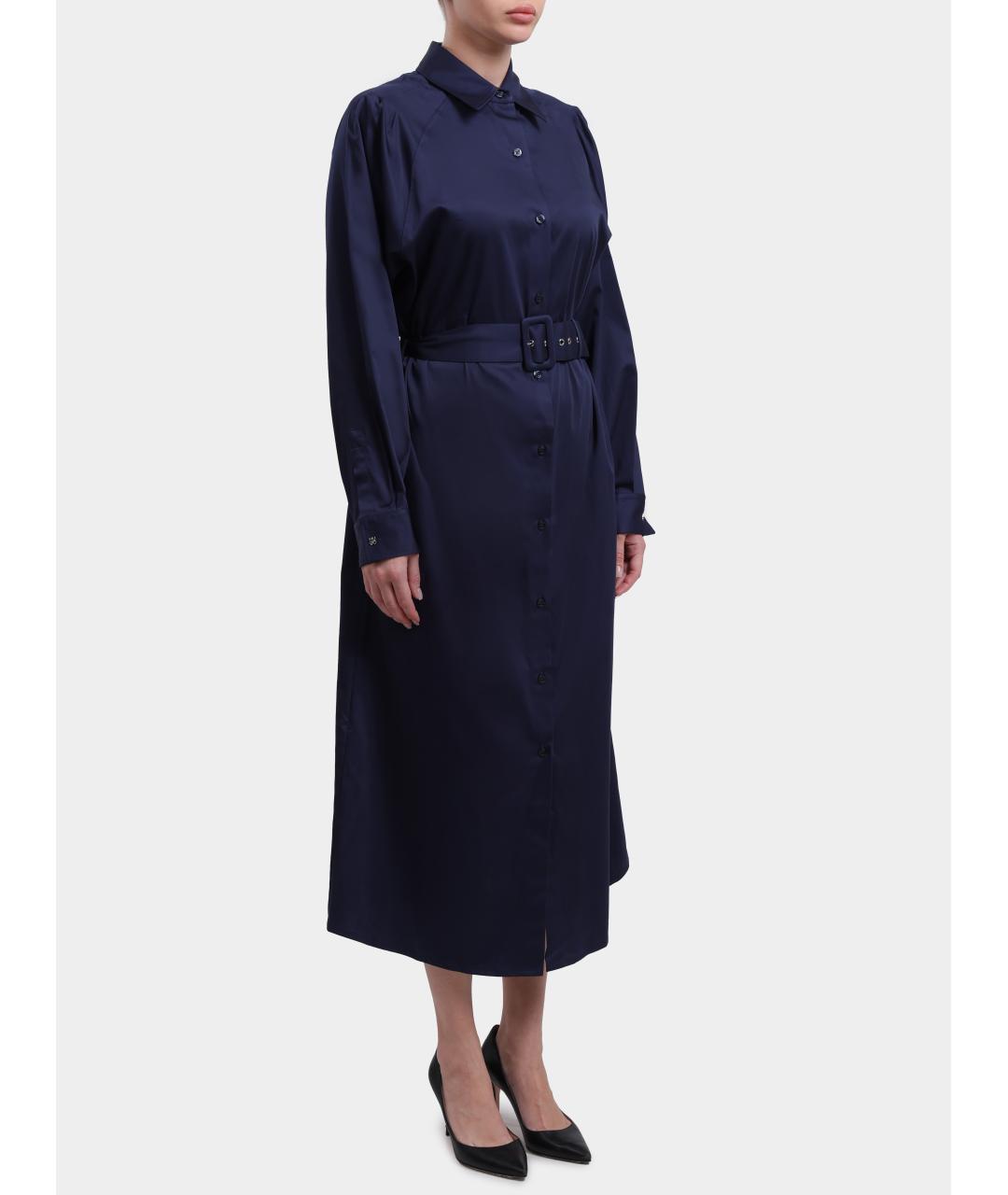 HUGO BOSS Синее повседневное платье, фото 3