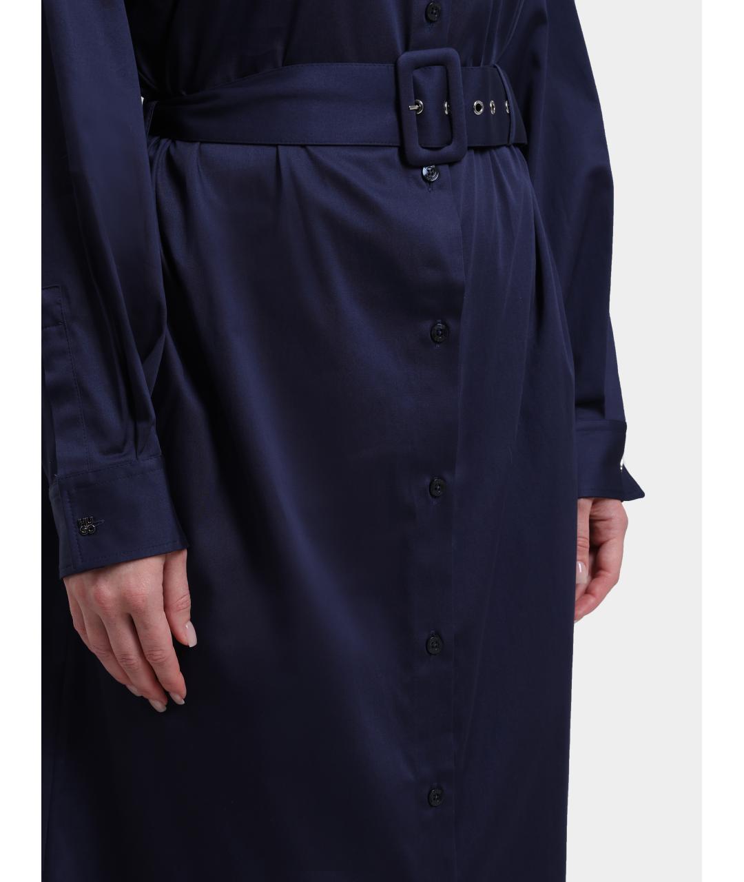 HUGO BOSS Синее повседневное платье, фото 4