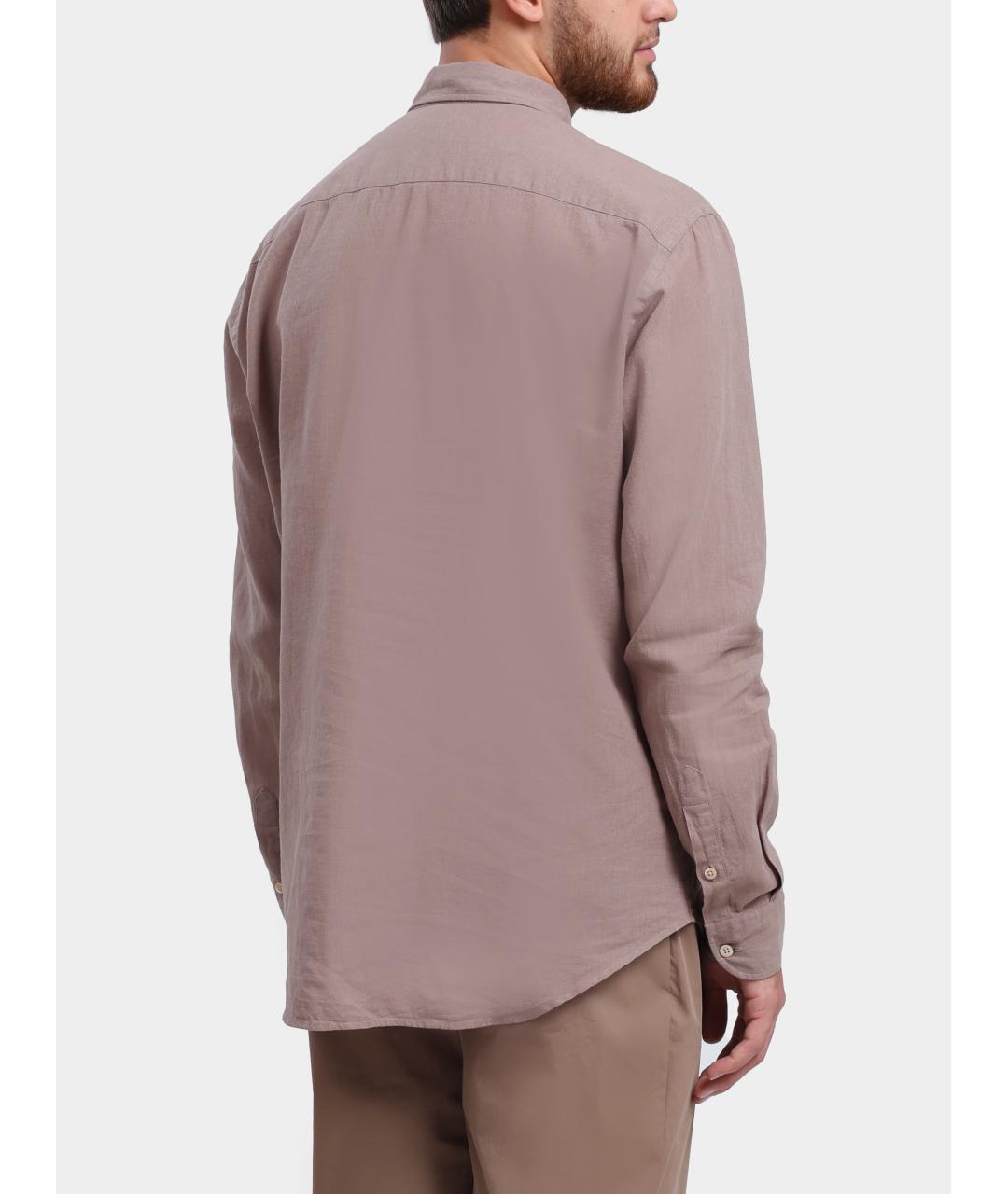 EMPORIO ARMANI Бежевая кэжуал рубашка, фото 5