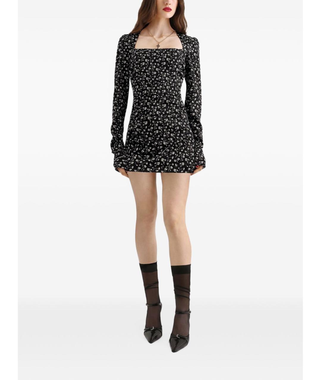 DOLCE&GABBANA Мульти шелковое коктейльное платье, фото 3