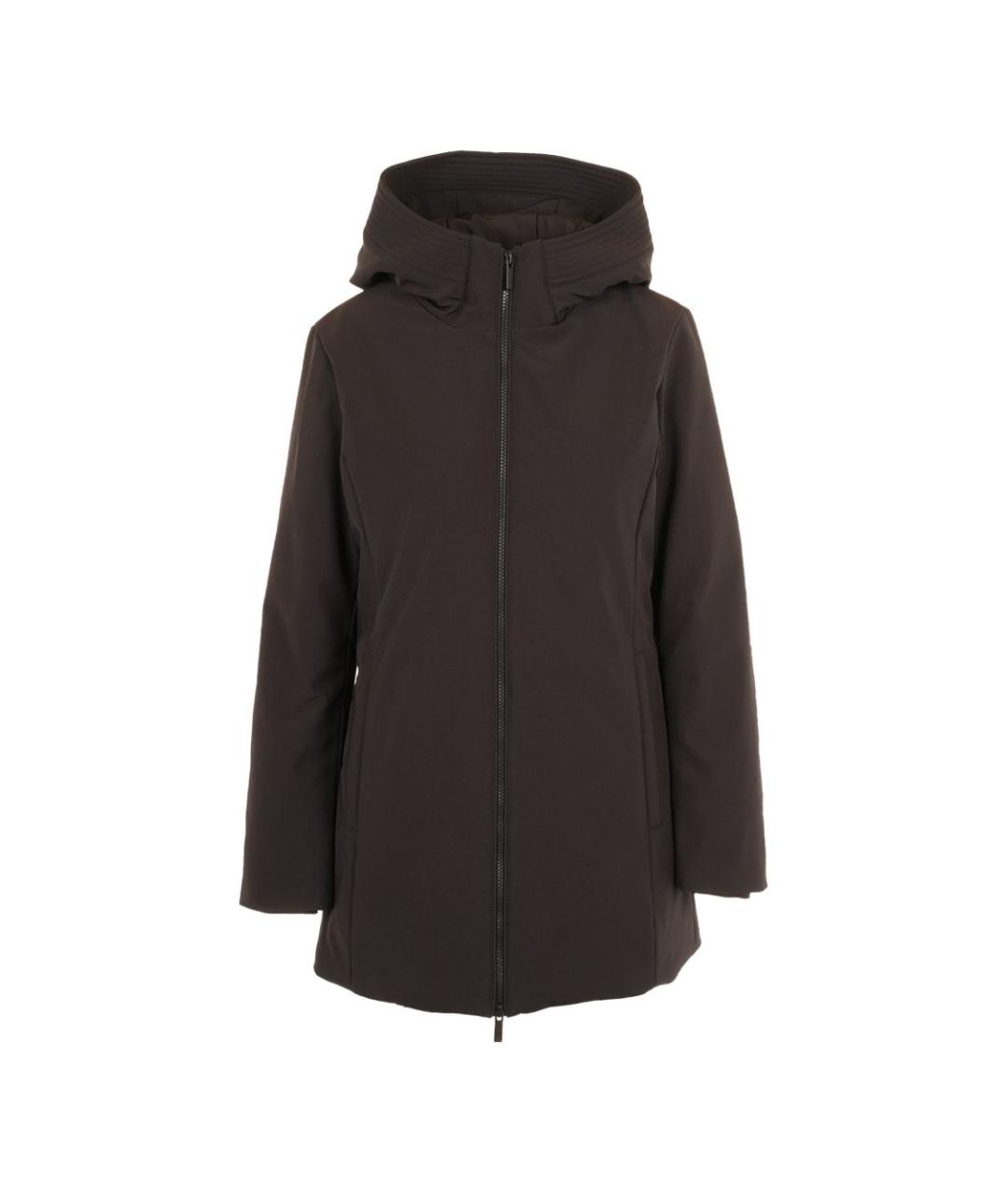 WOOLRICH Черное полиэстеровое пальто, фото 1