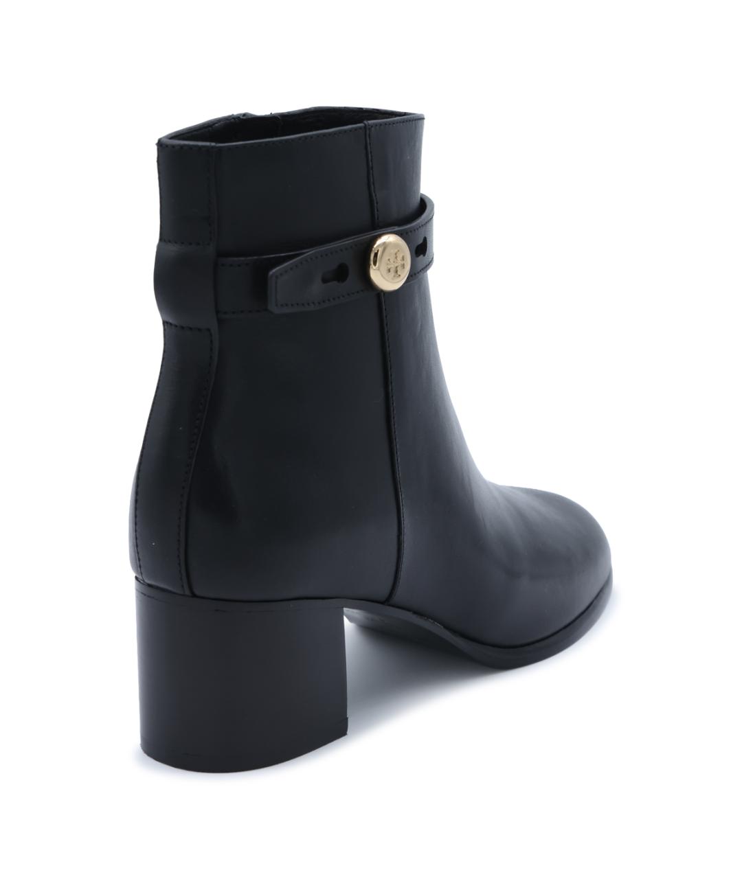 TORY BURCH Черные кожаные сапоги, фото 3
