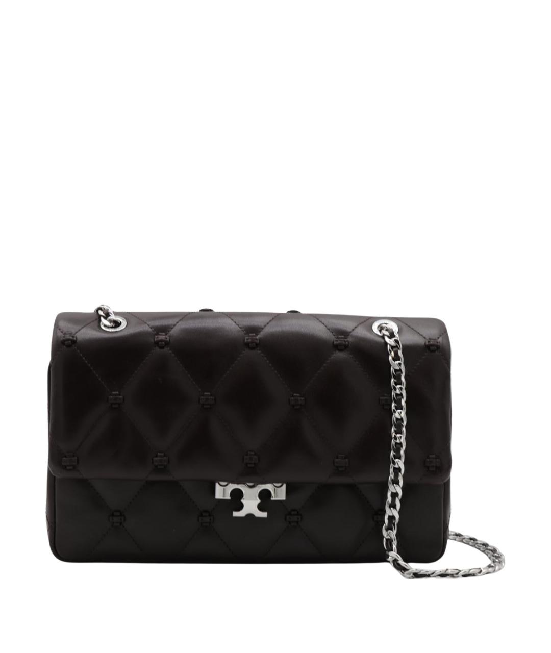 TORY BURCH Черная кожаная сумка через плечо, фото 1