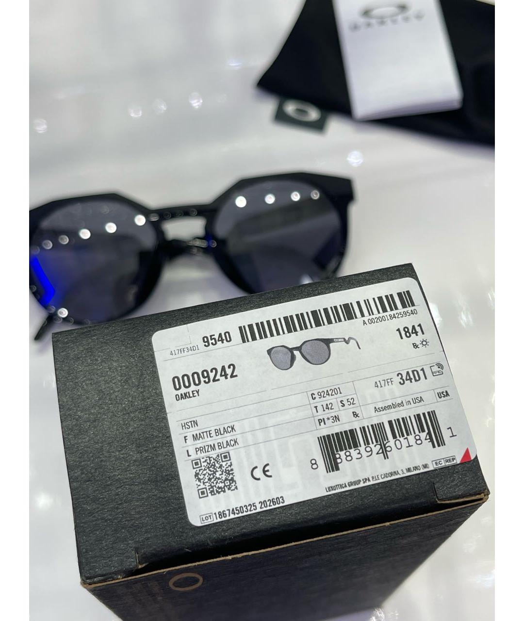 OAKLEY Черные пластиковые солнцезащитные очки, фото 7