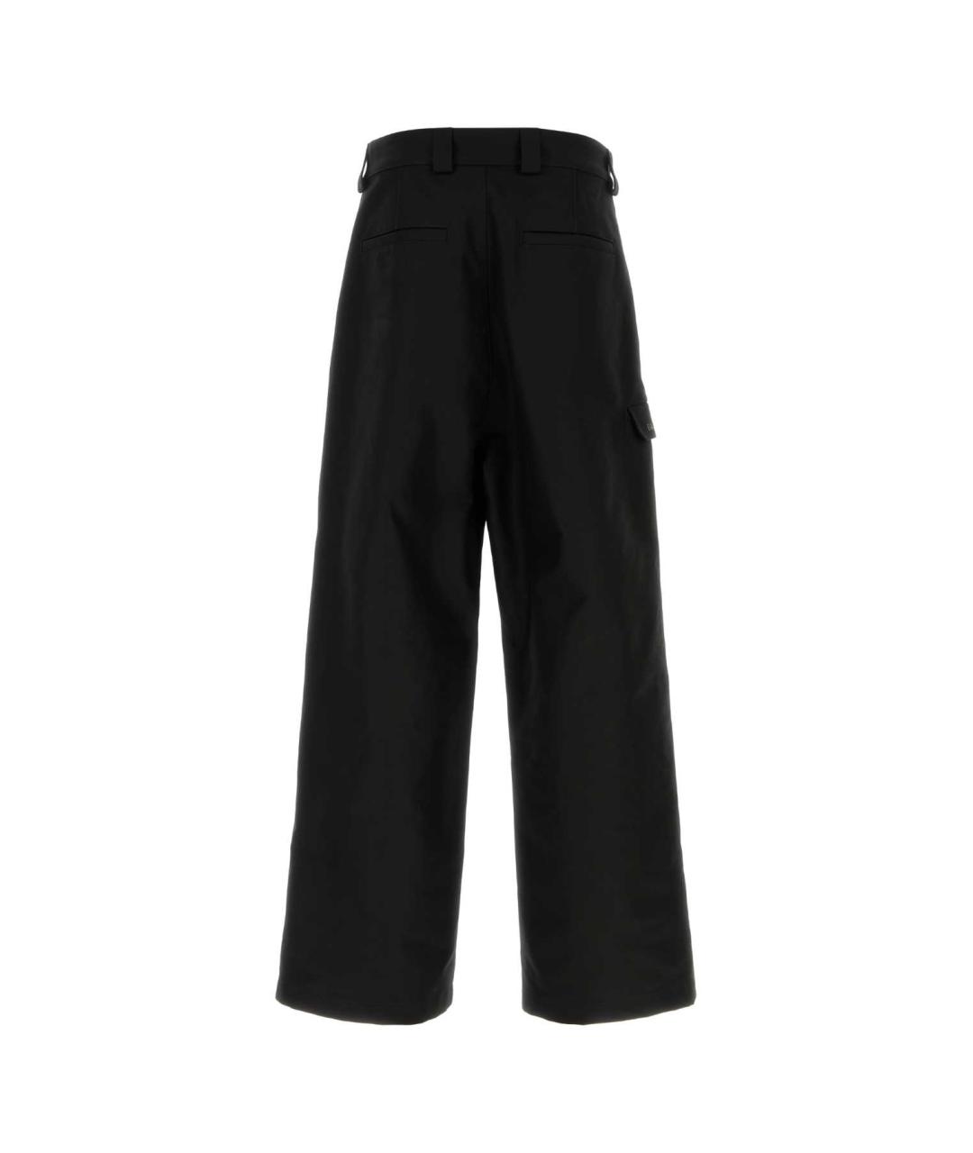 BALENCIAGA Черные хлопковые повседневные брюки, фото 2