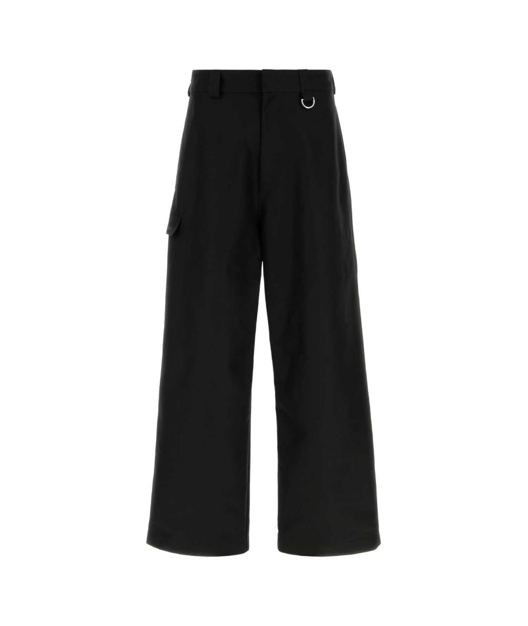 BALENCIAGA Черные хлопковые повседневные брюки, фото 3
