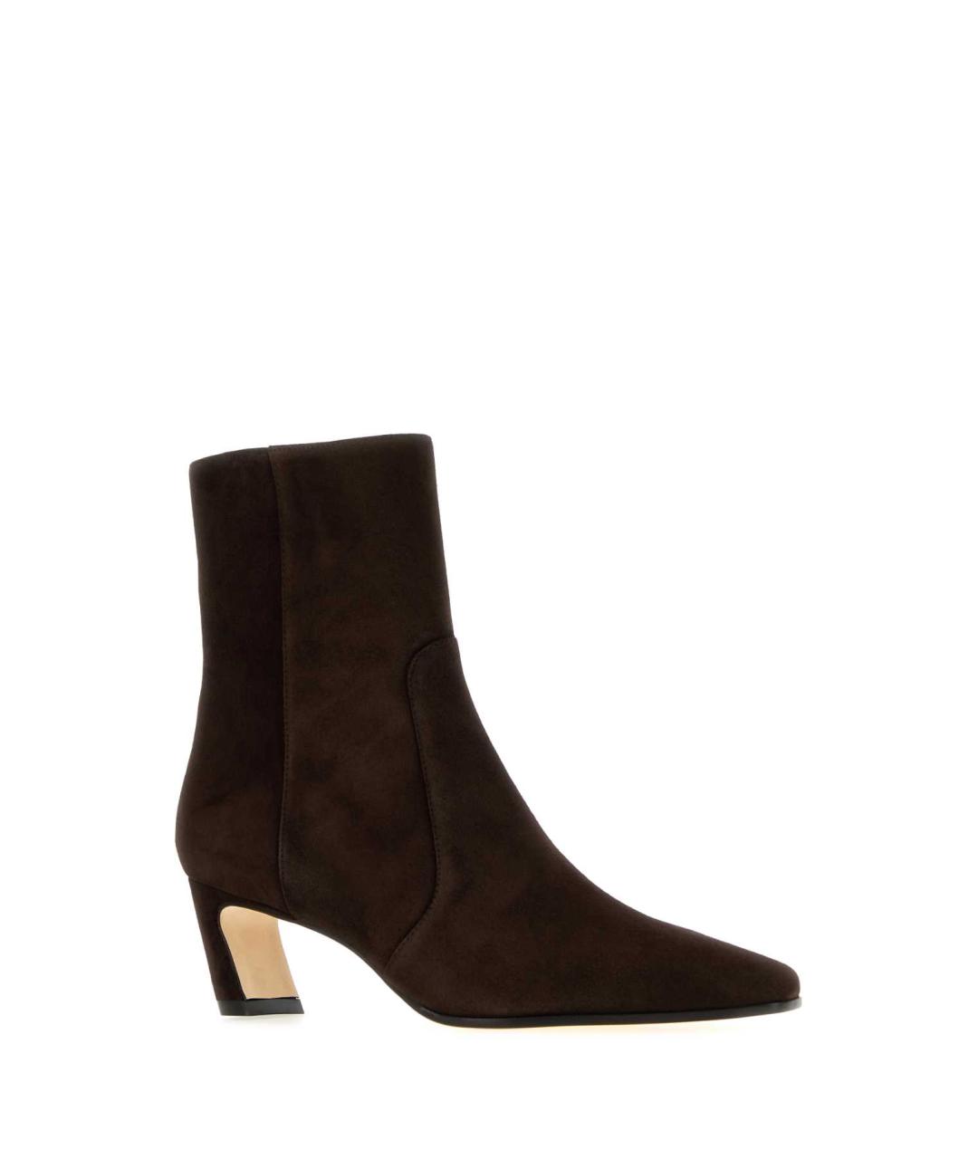 STUART WEITZMAN Коричневые кожаные ботильоны, фото 2