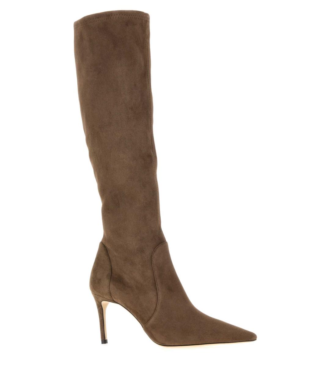 STUART WEITZMAN Коричневые кожаные сапоги, фото 2