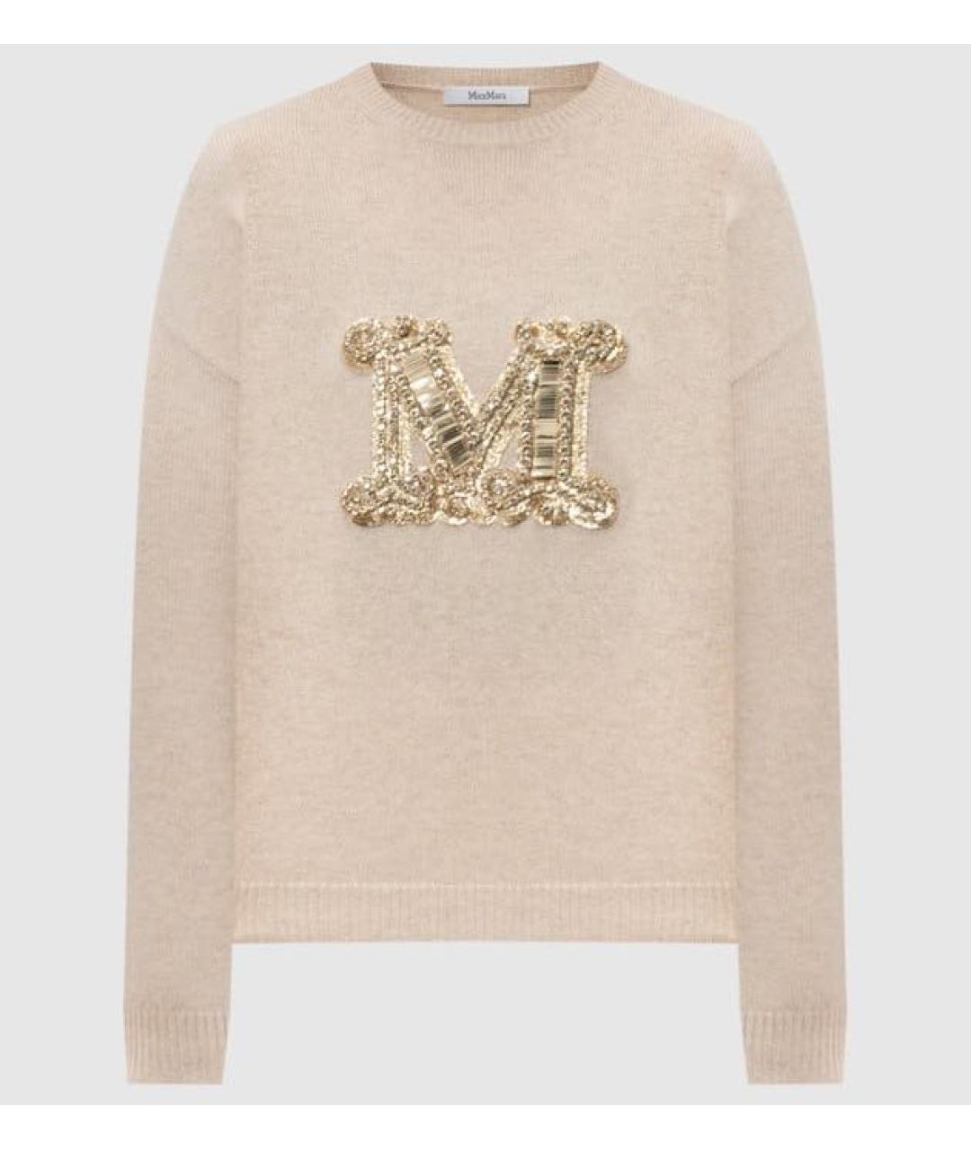 MAX MARA Бежевый джемпер / свитер, фото 6
