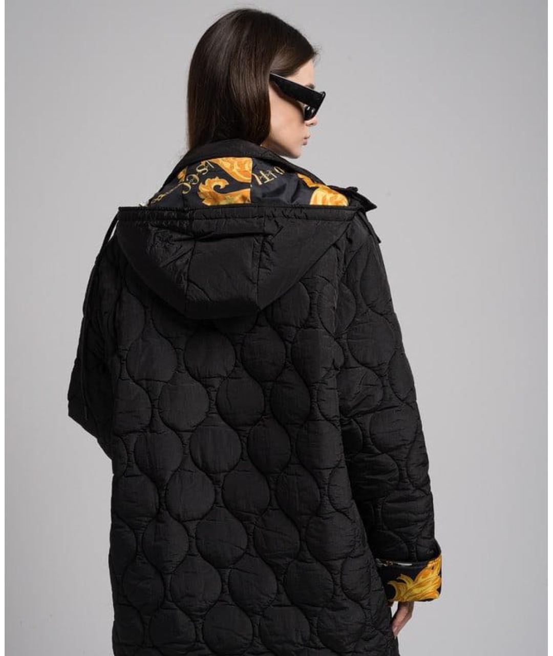VERSACE JEANS COUTURE Черный пуховик, фото 4