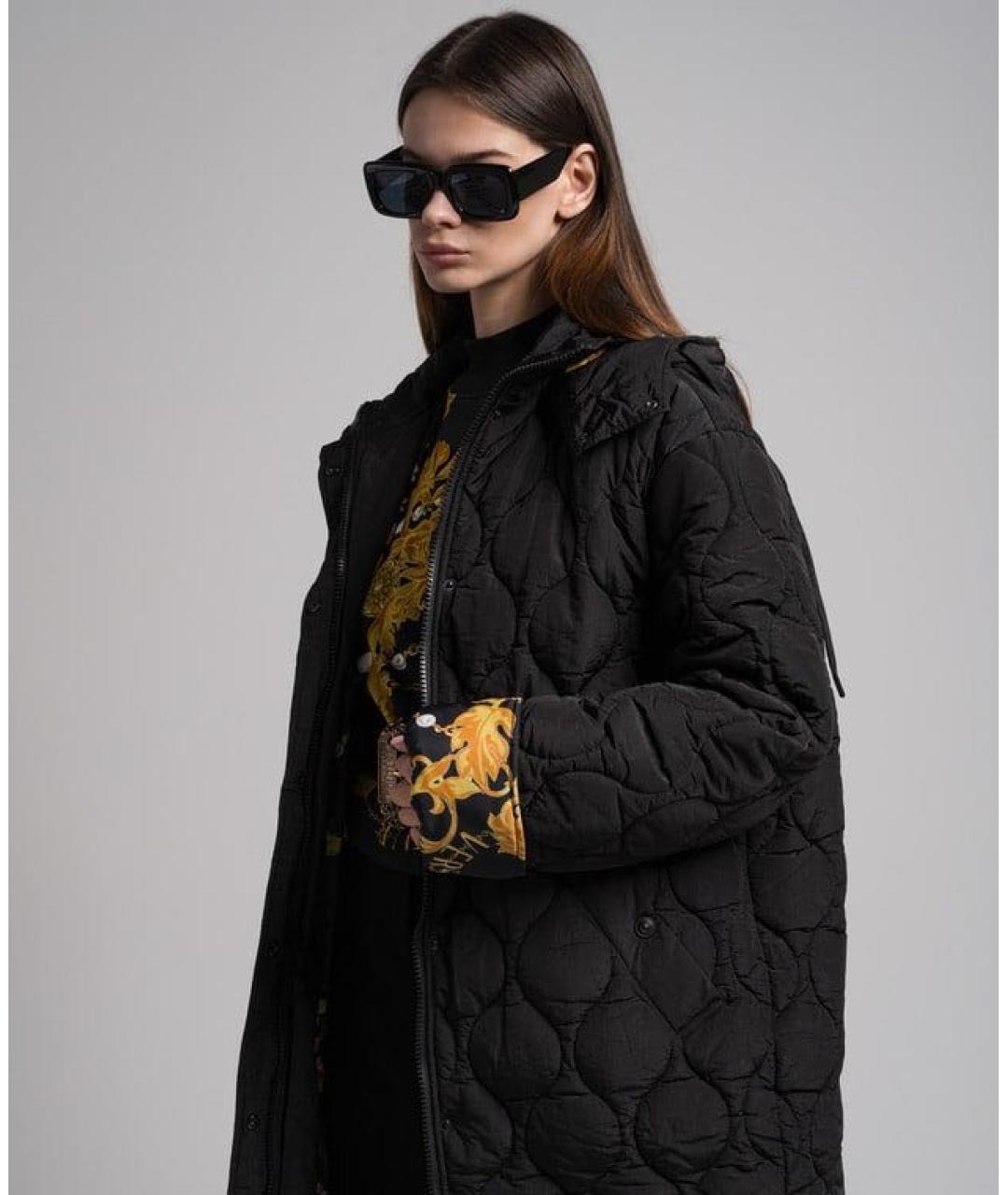 VERSACE JEANS COUTURE Черный пуховик, фото 3