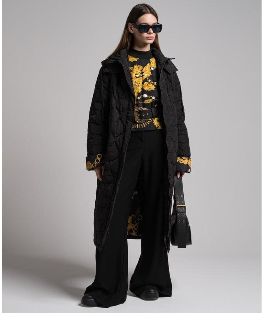 VERSACE JEANS COUTURE Черный пуховик, фото 2