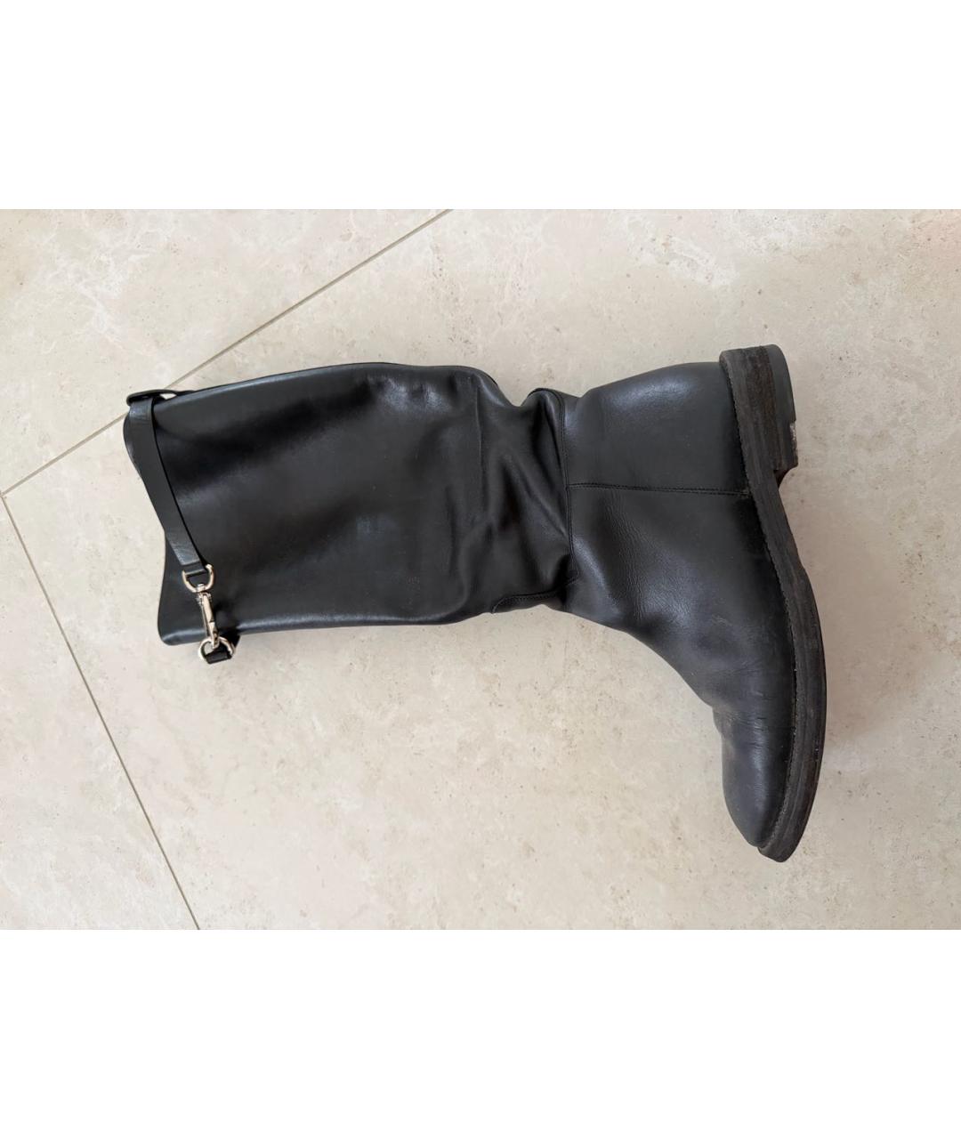 BALLY Черные кожаные сапоги, фото 7