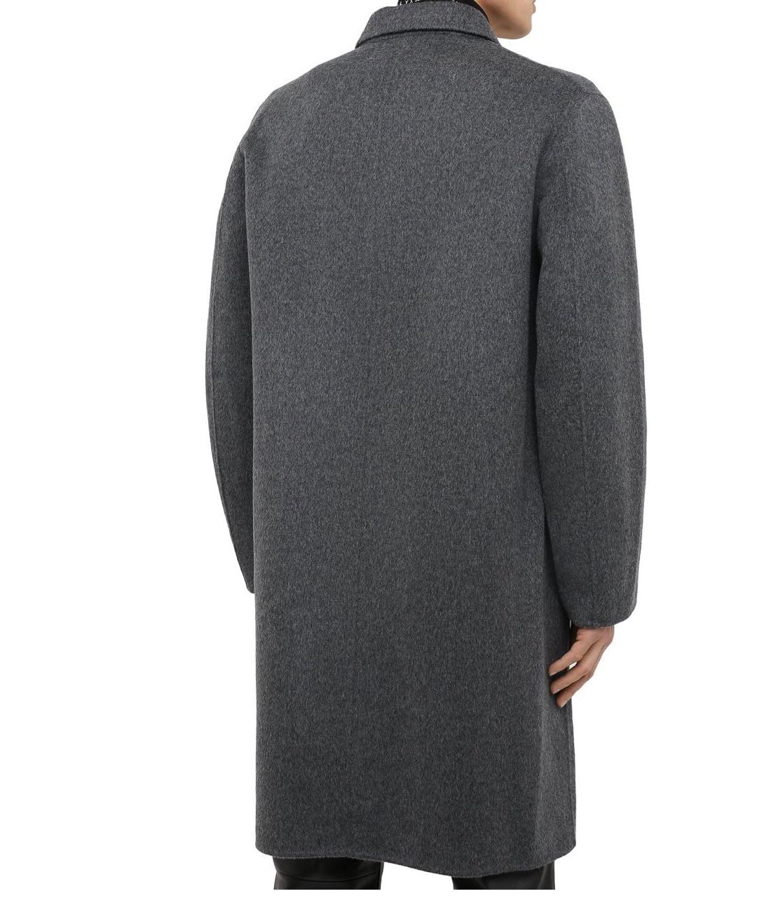 ACNE STUDIOS Серое шерстяное пальто, фото 6