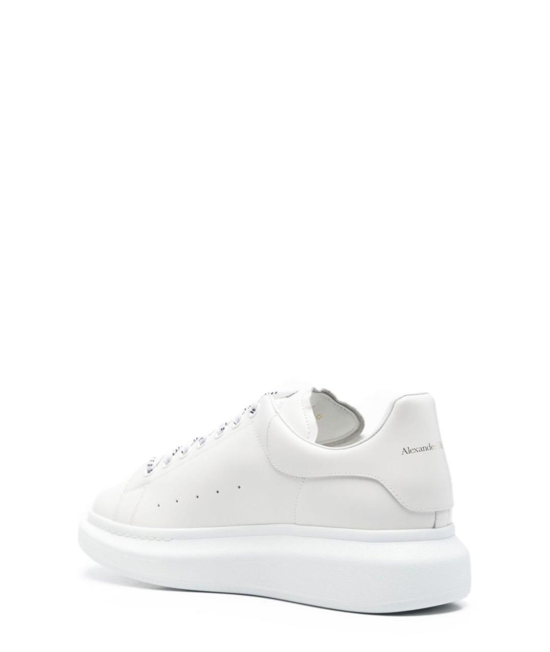 ALEXANDER MCQUEEN Белые кожаные низкие кроссовки / кеды, фото 3