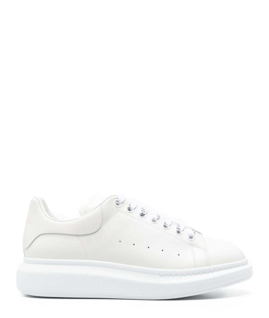 ALEXANDER MCQUEEN Белые кожаные низкие кроссовки / кеды, фото 1