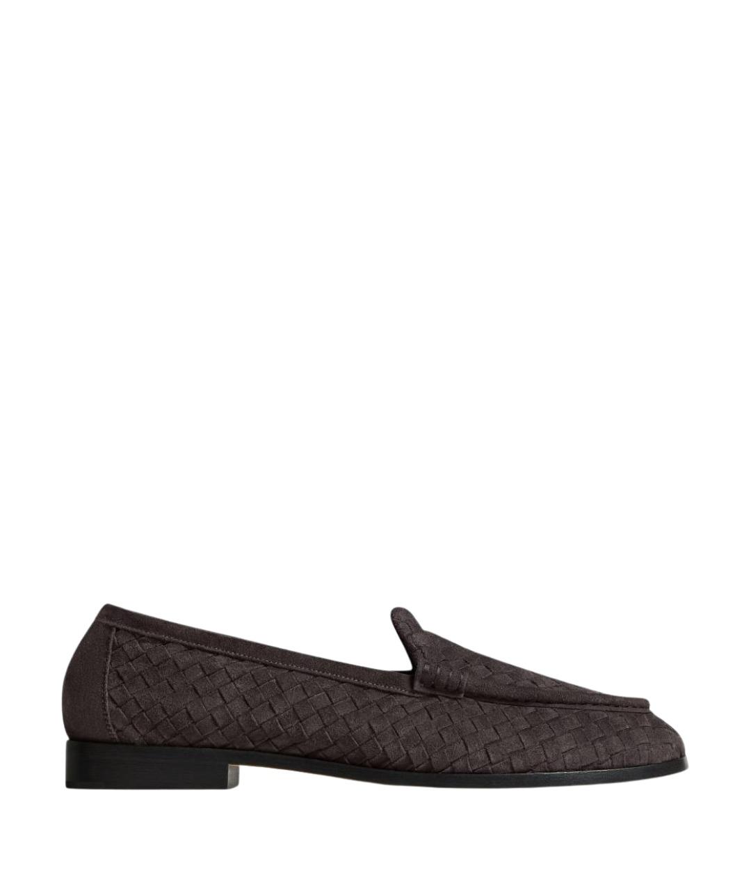 BOTTEGA VENETA Коричневые замшевые лоферы, фото 1