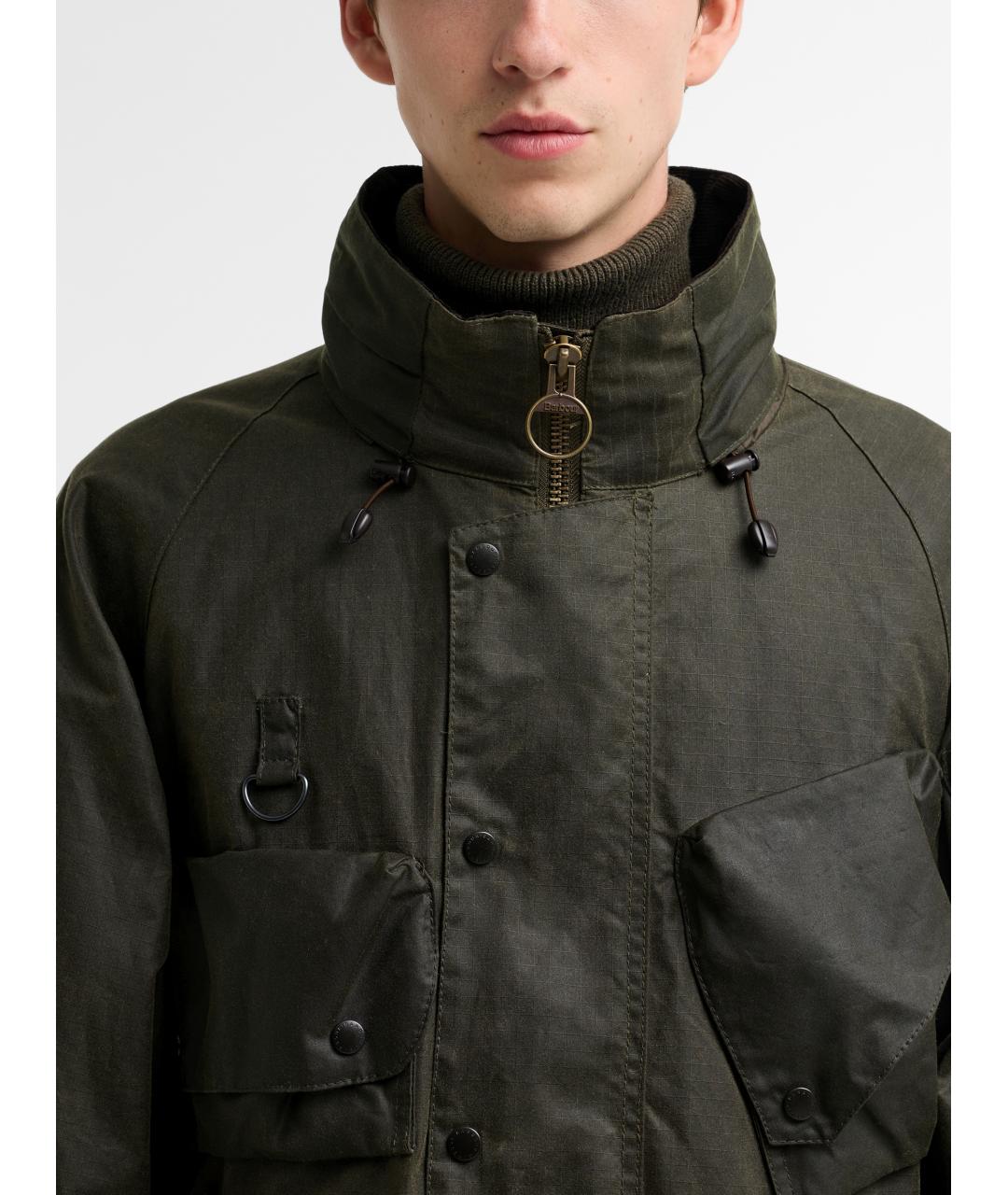 BARBOUR Зеленая хлопковая куртка, фото 4