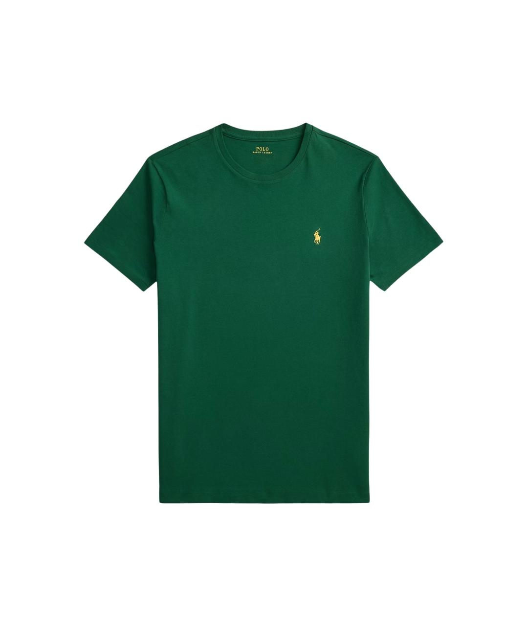 POLO RALPH LAUREN Зеленая хлопковая футболка, фото 5