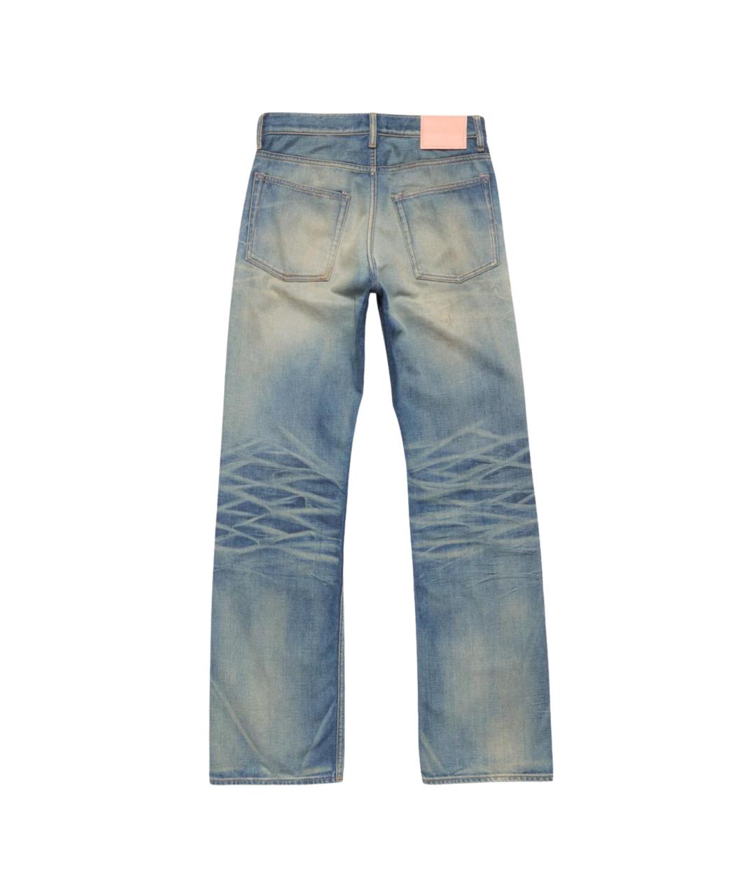 ACNE STUDIOS Синие хлопковые джинсы, фото 2