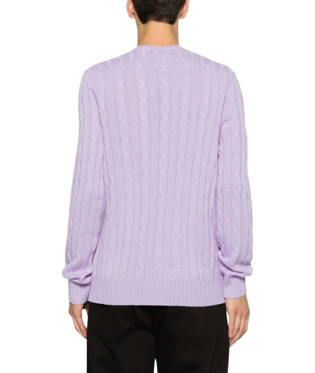 POLO RALPH LAUREN Фиолетовый кашемировый джемпер / свитер, фото 3